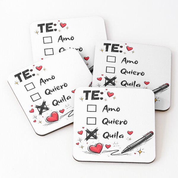Item preview, Te Amo Funny Spanish Pun – Cute Love Quote for Tequila Lovers designed and sold by KireaDesigns.