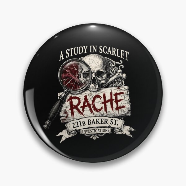 Artikelvorschau, Eine Studie in Scarlet Rache 221B Baker St Sherlock Holmes entworfen und verkauft von Fenay Designs.