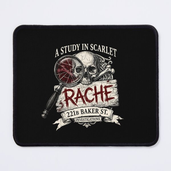 Item preview, A Study In Scarlet Rache 221B Baker St Sherlock Holmes designed and sold by Fenay Designs.