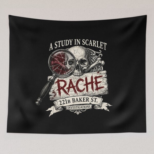 Item preview, A Study In Scarlet Rache 221B Baker St Sherlock Holmes designed and sold by Fenay Designs.
