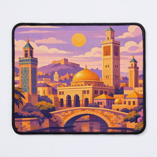 Item preview, Fez Morocco Vintage Travel Poster designed and sold by MatthewHeights.