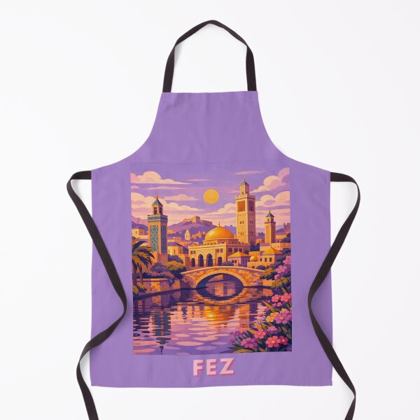 Item preview, Fez Morocco Vintage Travel Poster designed and sold by MatthewHeights.