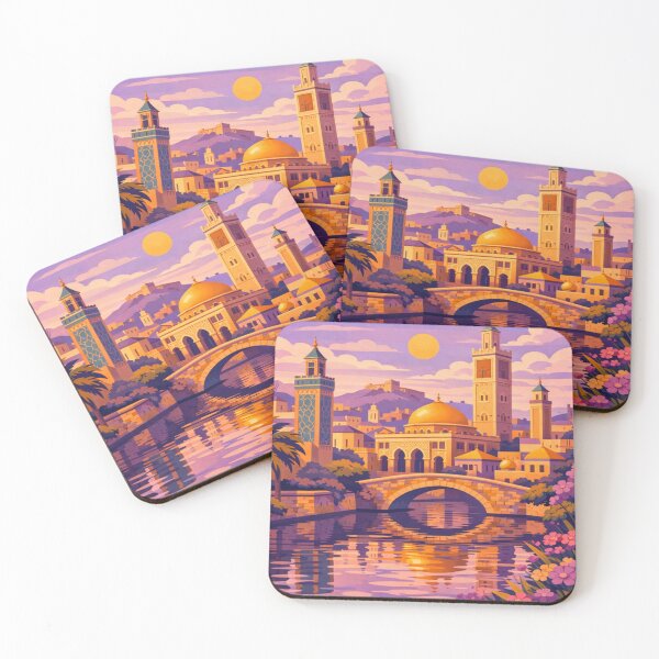 Item preview, Fez Morocco Vintage Travel Poster designed and sold by MatthewHeights.