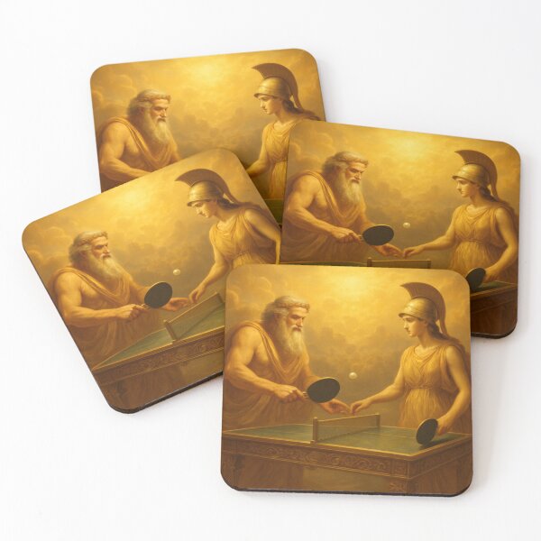 Item preview, Divine Duel: Greek Mythology Table Tennis - Funny Ping Pong T-Shirt designed and sold by OhMyPingCo.