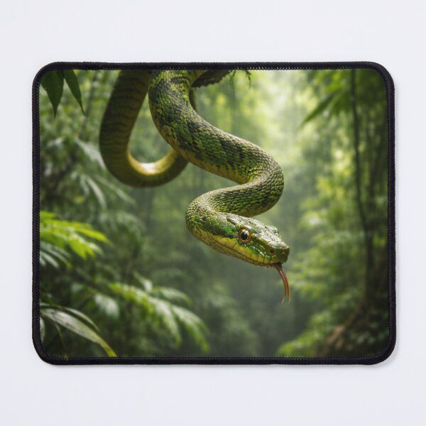 Item preview, Snake descending a tree in the jungle designed and sold by Malisa345.