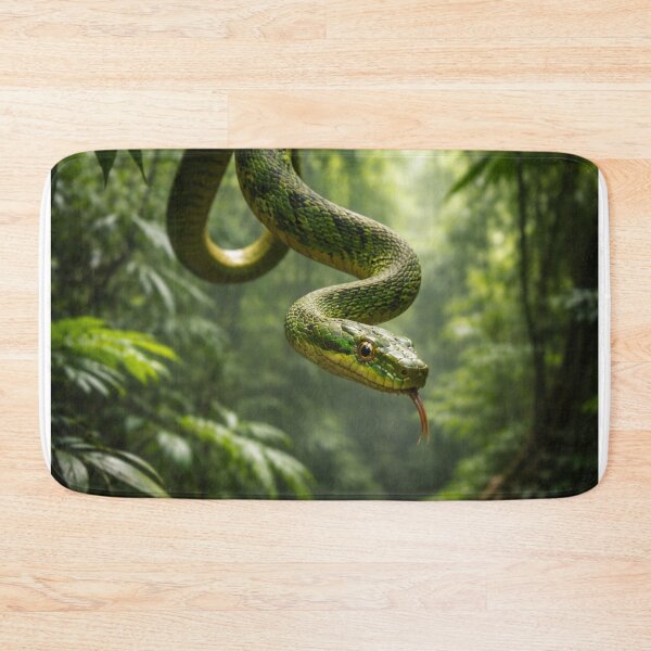 Item preview, Snake descending a tree in the jungle designed and sold by Malisa345.