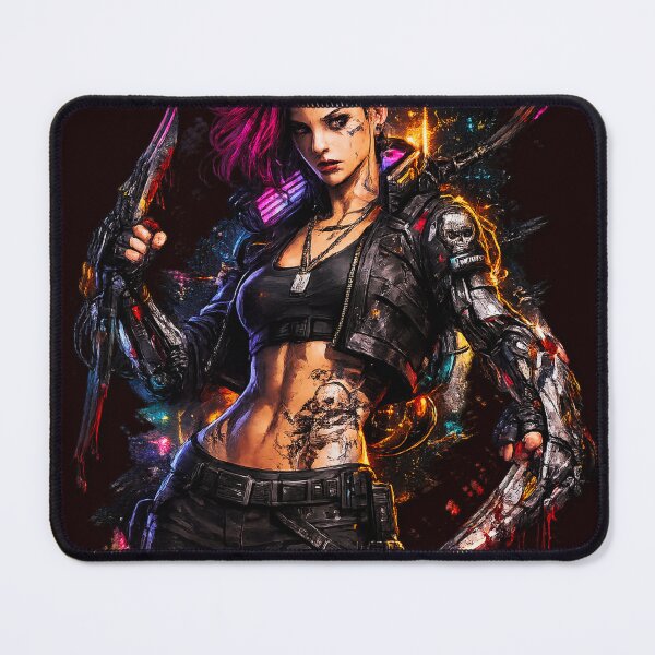 Item preview, cyberpunk girl mantis blades sandevistan cyberpunk 2077 fan art designed and sold by HIGHSQUARE.