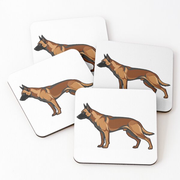 Item preview, Minimalist Belgian Malinois Dog Illustration designed and sold by DigitalGremlin.