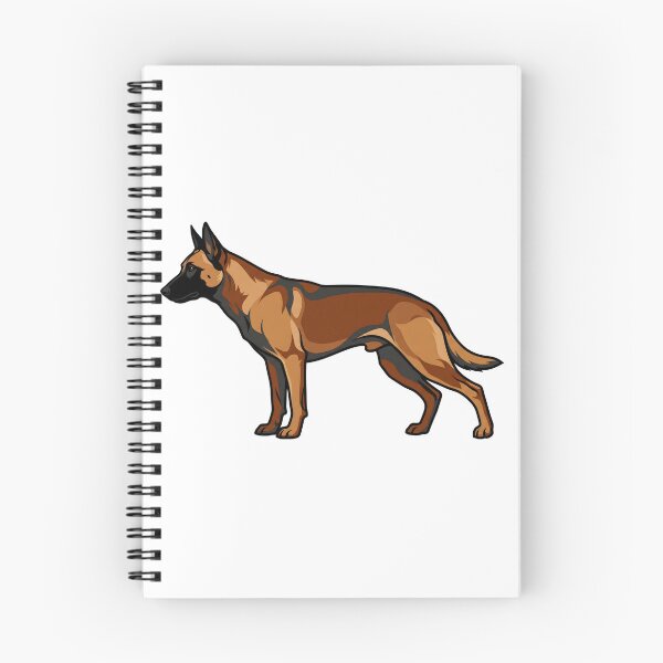 Item preview, Minimalist Belgian Malinois Dog Illustration designed and sold by DigitalGremlin.