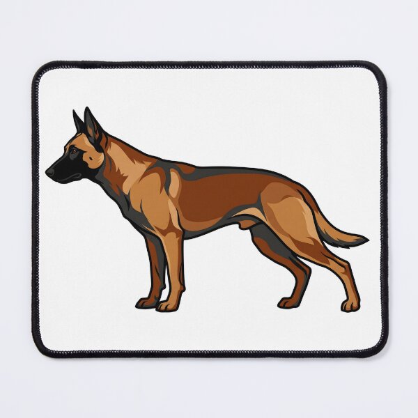Item preview, Minimalist Belgian Malinois Dog Illustration designed and sold by DigitalGremlin.