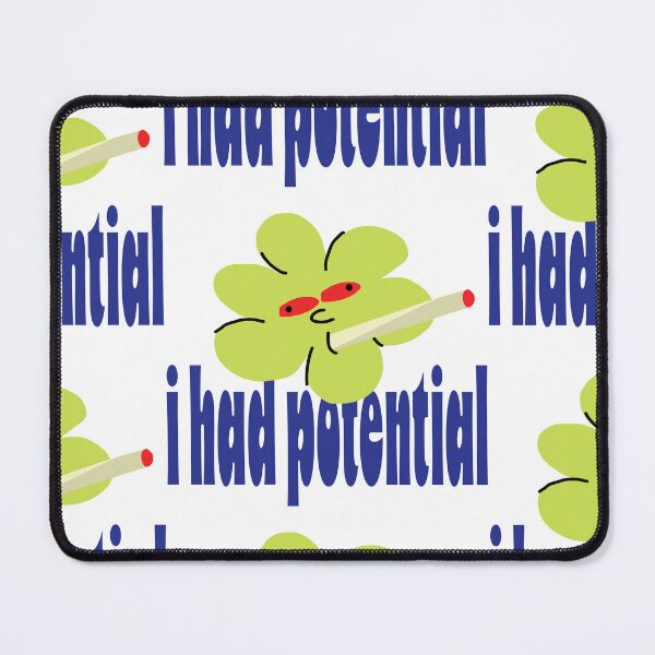 Item preview, I Had Potential" Stoner  wall art print designed and sold by Gelyane.
