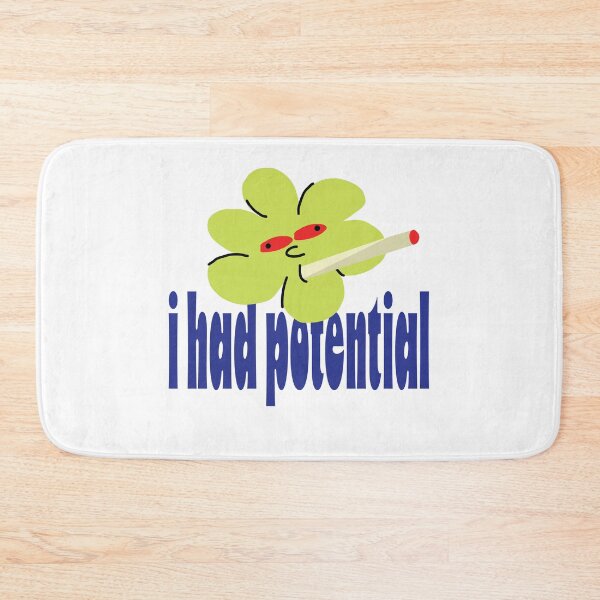 Item preview, I Had Potential" Stoner  wall art print designed and sold by Gelyane.
