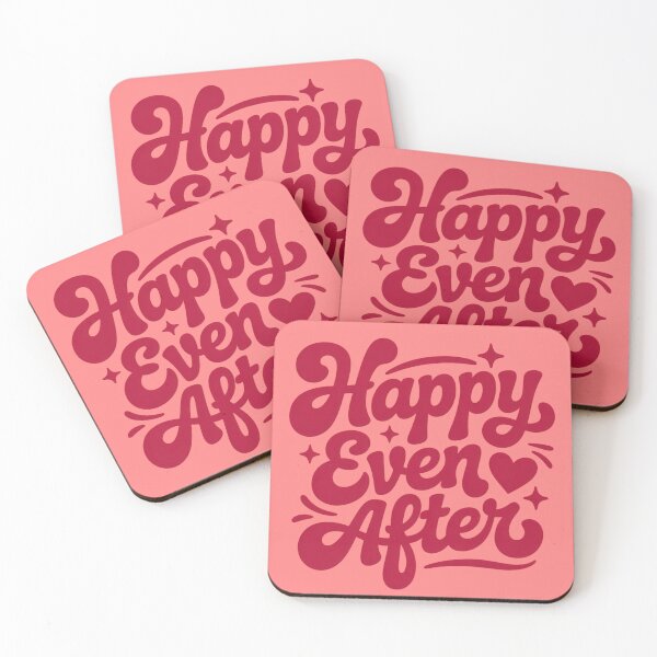 Item preview, Happy Even After Retro Script, Breakup Glow Up, Self Love Journey designed and sold by thesplitshop.