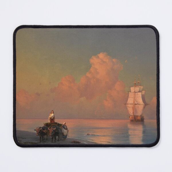 Item preview, An Ox Drawn Cart on the Shore designed and sold by SharonTheFirst.