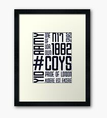 COYS YID ARMY Framed Print