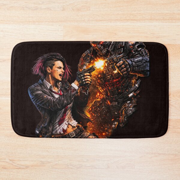 Item preview, cyberpunk valerie vs adam smasher fight cyberpunk 2077 boss battle gun fight designed and sold by HIGHSQUARE.