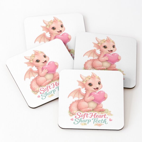 Item preview, Soft Heart Sharp Teeth Dragon designed and sold by Hatchling Hollow.