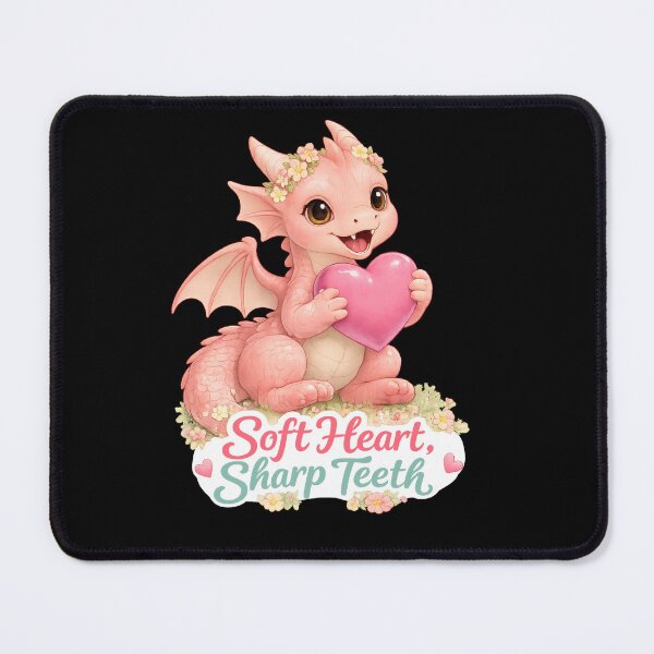 Item preview, Soft Heart Sharp Teeth Dragon designed and sold by Hatchling Hollow.