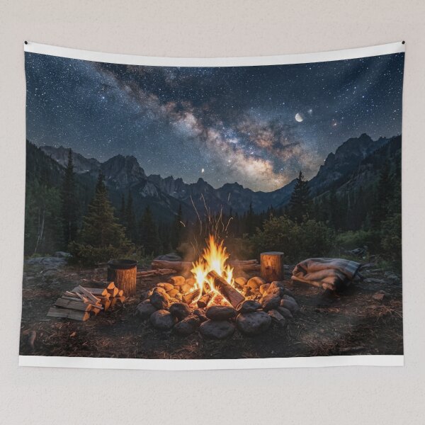 Item preview, A campfire under a starry sky. designed and sold by Malisa345.