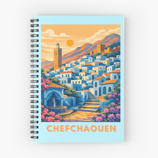Aperçu de l'œuvre Affiche de voyage vintage de Chefchaouen, Maroc créée et vendue par MatthewHeights.