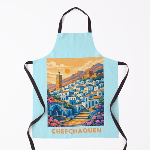 Item preview, Chefchaouen Morocco Vintage Travel Poster designed and sold by MatthewHeights.