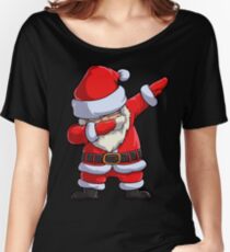 Dabbing Santa T Shirt Claus Christmas Funny Dab X-mas Gifts Kids Boys Girls Men Women Women's Relaxed Fit T-Shirt