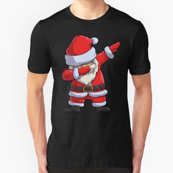 Dabbing Santa T Shirt Claus Christmas Funny Dab X-mas Gifts Kids Boys Girls Men Women Slim Fit T-Shirt