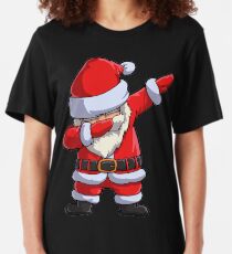 Dabbing Santa T Shirt Claus Christmas Funny Dab X-mas Gifts Kids Boys Girls Men Women Slim Fit T-Shirt