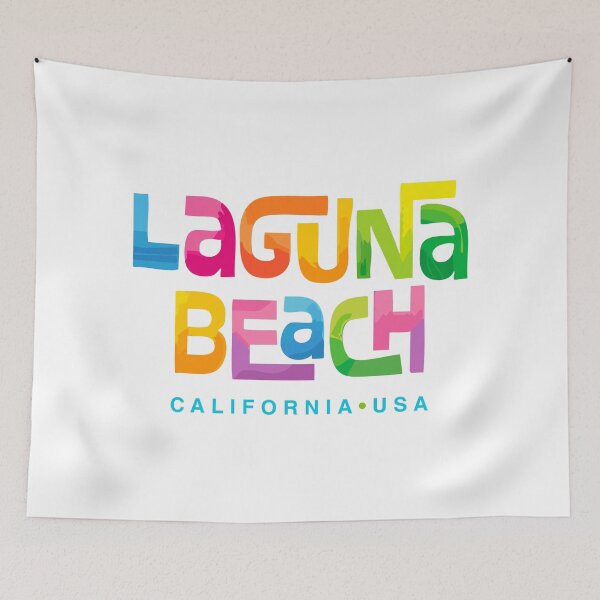 Item preview, Laguna Beach California Retro Typographic Design designed and sold by Futurebeachbum.