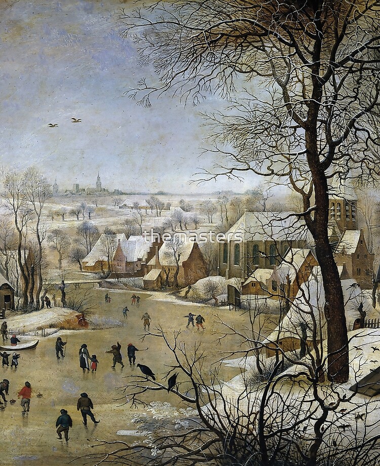 Winter Landscape With Skaters And Bird Trap Pieter Bruegel The Elder Ipad Case Skin By Themasters Redbubble