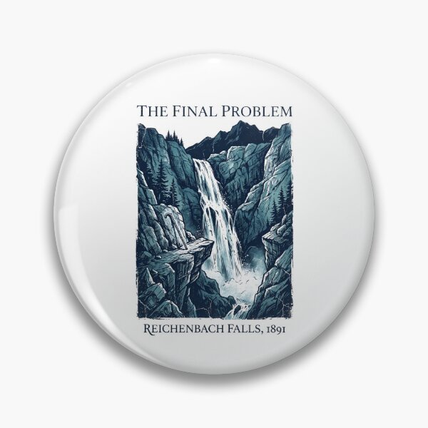 Item preview, The Final Problem Reichenbach Falls 1891 Sherlock Holmes designed and sold by Fenay Designs.