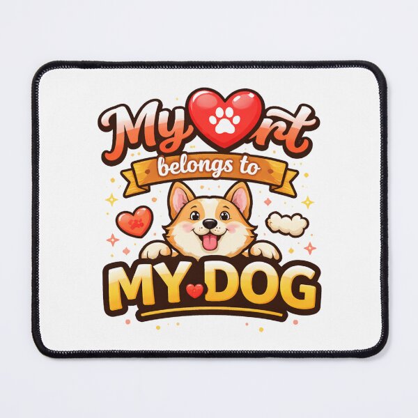 Item preview, my heart belongs to my dog designed and sold by SkyLineArt-Works.
