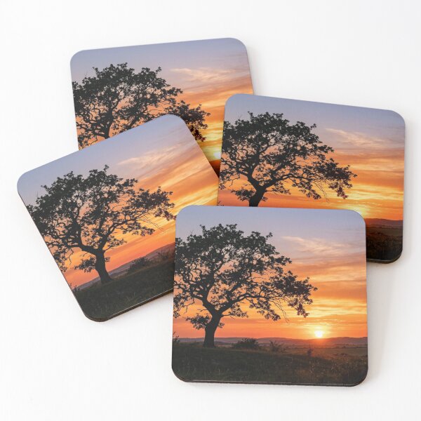 Item preview, Silhouette of a lone tree at sunset. designed and sold by Malisa345.