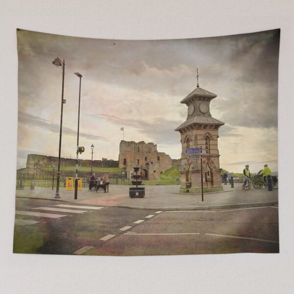Item preview, Tynemouth Castle and Distinctive Clock Tower designed and sold by Violaman.