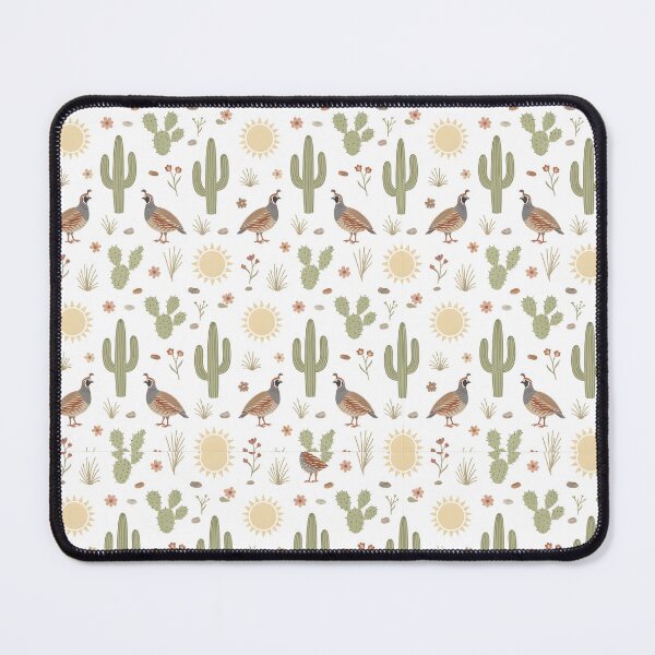 Item preview, Desert Quail Soft Pastel Cactus Minimal Seamless designed and sold by JessArty ⭐⭐⭐⭐⭐.