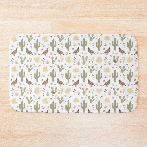 Item preview, Desert Quail Soft Pastel Cactus Minimal Seamless designed and sold by JessArty ⭐⭐⭐⭐⭐.