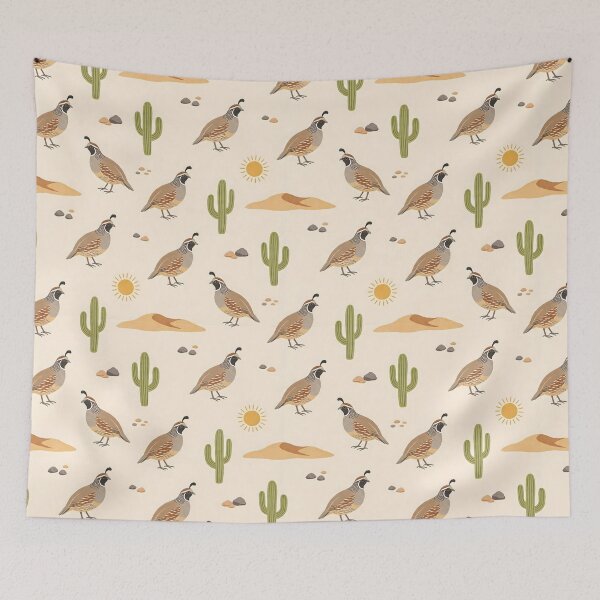 Item preview, Desert Quail Sunny Desert designed and sold by JessArty ⭐⭐⭐⭐⭐.