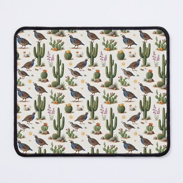 Item preview, Desert Quail Wildlife Cactus designed and sold by JessArty ⭐⭐⭐⭐⭐.