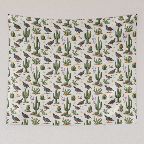 Item preview, Desert Quail  Wildlife Cactus designed and sold by JessArty ⭐⭐⭐⭐⭐.