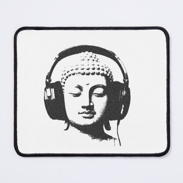 Item preview, Zen Buddha Headphones Meditation Vibes designed and sold by LineArtForYou.