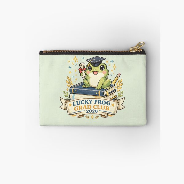 Item preview, Lucky Frog Grad Club 2026 Cute Collegiate Graduation Art designed and sold by Bratak.