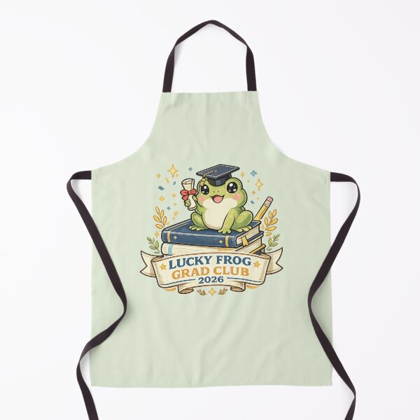 Item preview, Lucky Frog Grad Club 2026 Cute Collegiate Graduation Art designed and sold by Bratak.