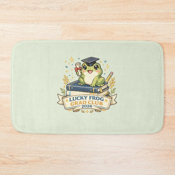 Item preview, Lucky Frog Grad Club 2026 Cute Collegiate Graduation Art designed and sold by Bratak.