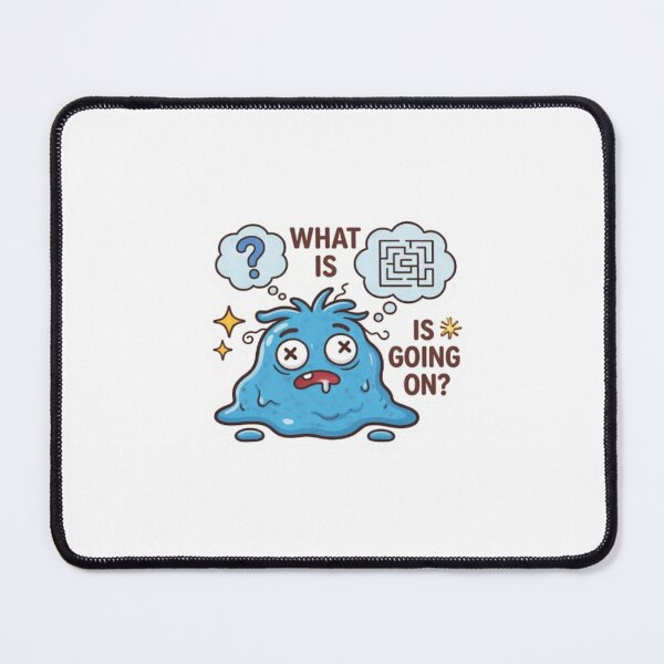 Item preview, Confused Blue Character What Is Going On designed and sold by bhaveshsticker.
