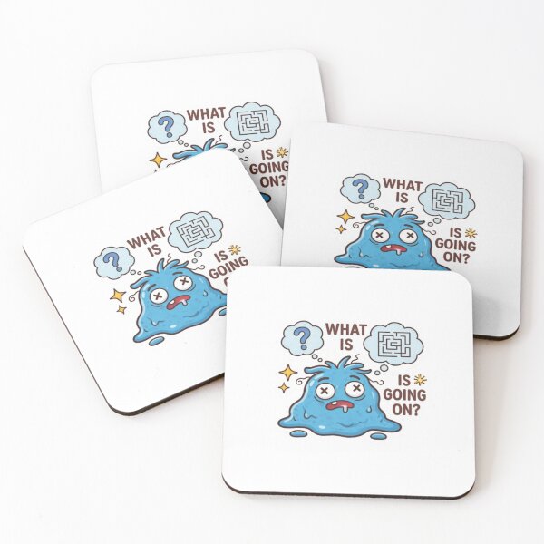Item preview, Confused Blue Character What Is Going On designed and sold by bhaveshsticker.
