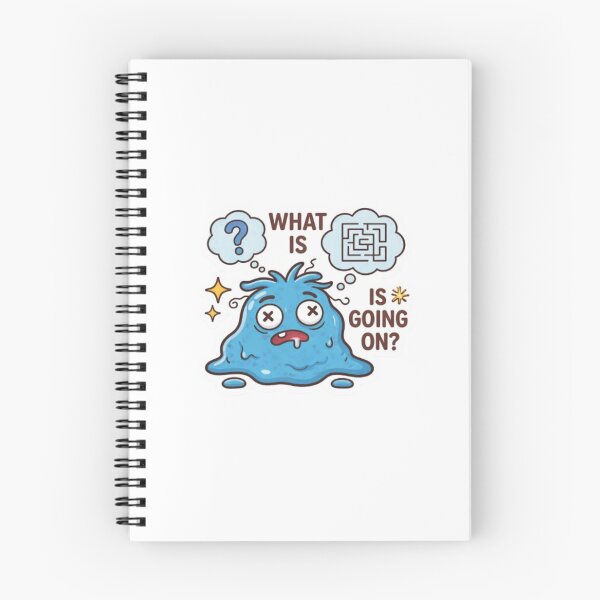 Item preview, Confused Blue Character What Is Going On designed and sold by bhaveshsticker.