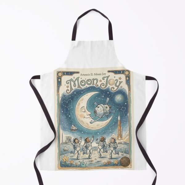 Item preview, Copy. Moon Joy. Magnet Artemis II: Moon Joy - Vintage Space Mission Sketch designed and sold by topartiste.