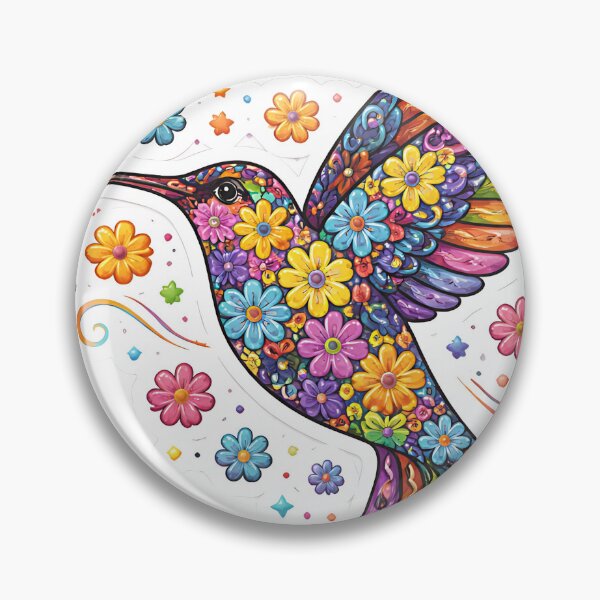 Item preview, Floral Prism Hummingbird  designed and sold by Jaideep Walia.