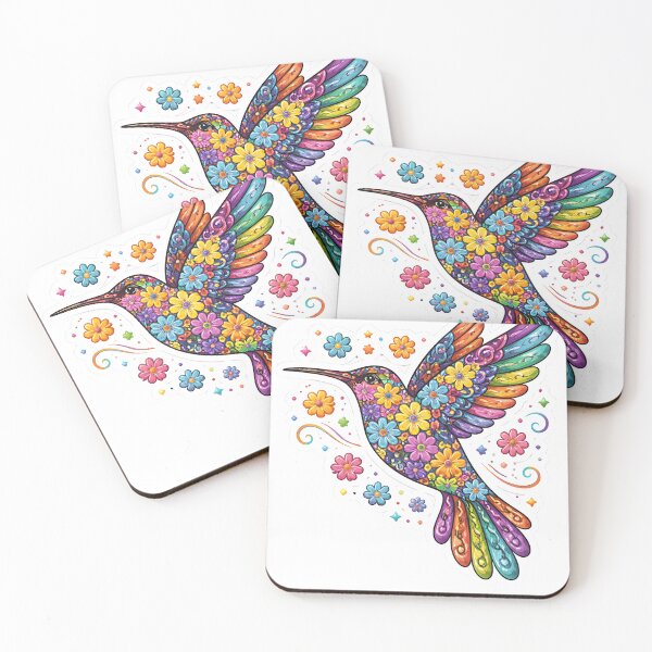 Item preview, Floral Prism Hummingbird  designed and sold by Jaideep Walia.