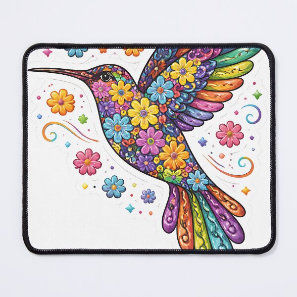 Item preview, Floral Prism Hummingbird  designed and sold by Jaideep Walia.